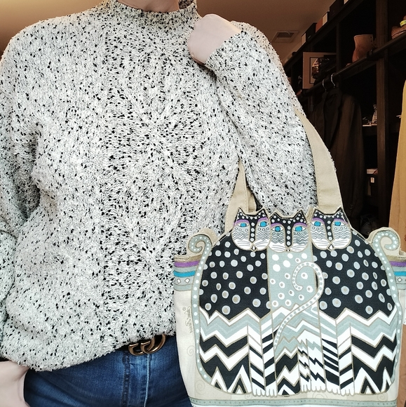 Laurel Burch cat handbag - Picture 2 of 10